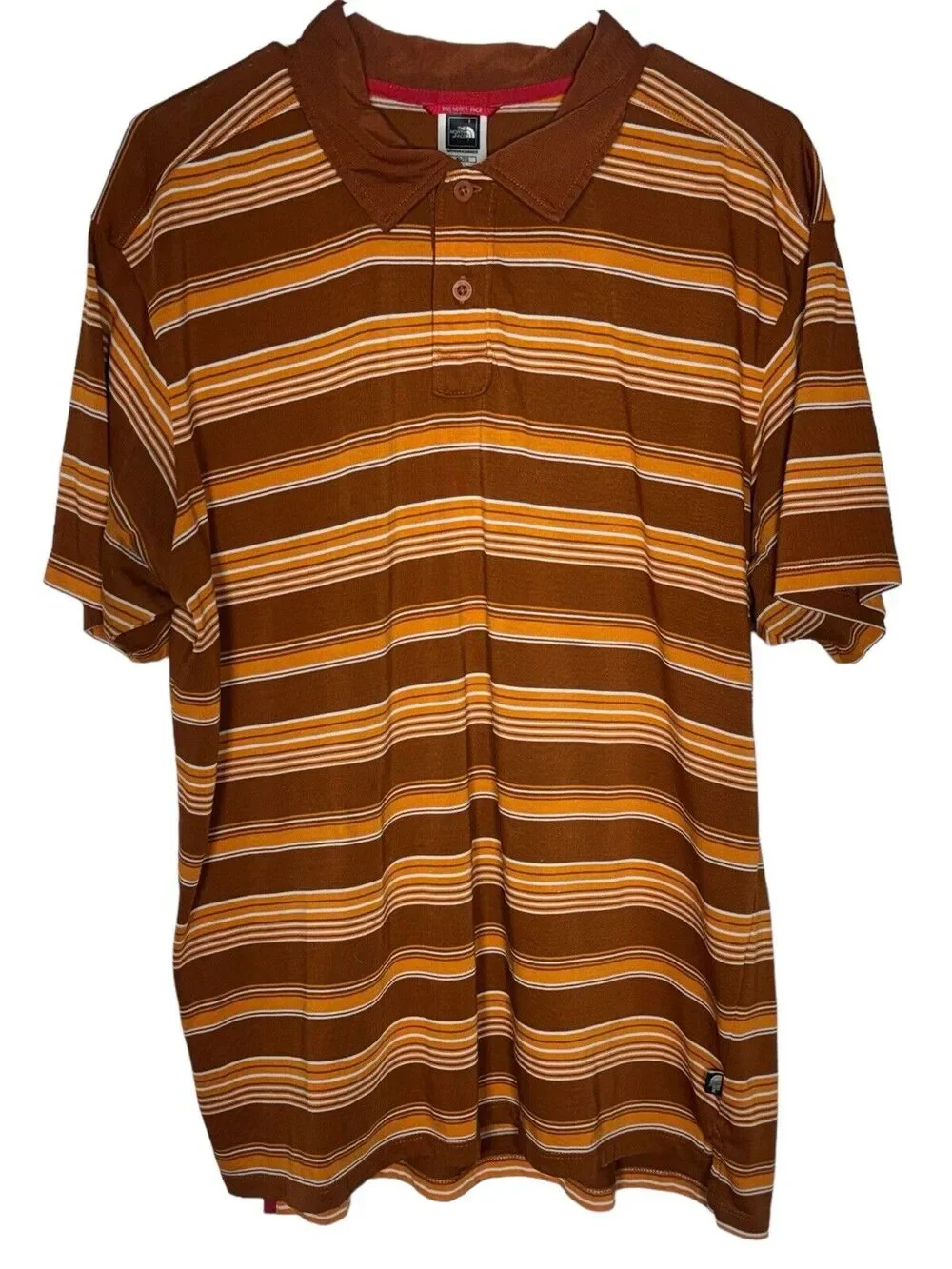 The North Face Polo Shirt Mens XL Striped Short Sleeve
